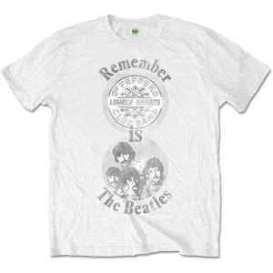 The Beatles - Remember Uni Wht    in der Gruppe MERCH / T-Shirt / Rockoff_Nya April24 bei Bengans Skivbutik AB (5528300r)
