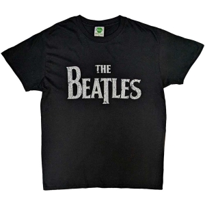 The Beatles - Vtge Drop T Logo Uni Bl    in der Gruppe MERCH / T-Shirt / Rockoff_Nya April24 bei Bengans Skivbutik AB (5528302r)