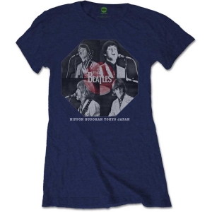 The Beatles - Budokan Octagon Lady Navy    in der Gruppe MERCH / T-Shirt / Rockoff_Nya April24 bei Bengans Skivbutik AB (5528332r)