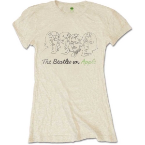 The Beatles - Outline Faces On Apple Lady Sand    in der Gruppe MERCH / T-Shirt / Rockoff_Nya April24 bei Bengans Skivbutik AB (5528346r)