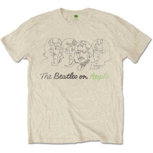 The Beatles - Outline Faces On Apple Uni Sand    in der Gruppe MERCH / T-Shirt / Rockoff_Nya April24 bei Bengans Skivbutik AB (5528347r)