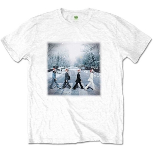 The Beatles - Abbey Christmas Uni Wht    in der Gruppe MERCH / T-Shirt / Rockoff_Nya April24 bei Bengans Skivbutik AB (5528373r)