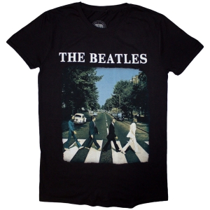 The Beatles - Abbey Road & Logo Uni Bl   (5XL) in der Gruppe MERCHANDISE / T-shirt / Pop-Rock bei Bengans Skivbutik AB (5528579)