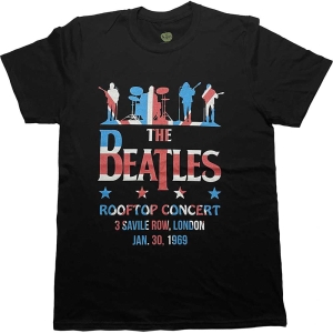 The Beatles - Drop T Rooftop Flag Uni Bl    in der Gruppe MERCH / T-Shirt / Rockoff_Nya April24 bei Bengans Skivbutik AB (5528976r)