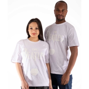The Beatles - Drop T Logo & Apple Hi-Build Uni Wht    in der Gruppe MERCH / T-Shirt / Rockoff_Nya April24 bei Bengans Skivbutik AB (5528997r)