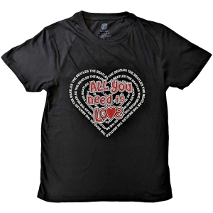 The Beatles - All You Need Is Love Heart Uni Bl    in der Gruppe MERCH / T-Shirt / Rockoff_Nya April24 bei Bengans Skivbutik AB (5529004r)