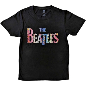 The Beatles - Floral Logo Uni Bl    in der Gruppe MERCH / T-Shirt / Rockoff_Nya April24 bei Bengans Skivbutik AB (5529006r)