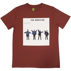 The Beatles - Help! Album Cover Uni Red    in der Gruppe MERCH / T-Shirt / Rockoff_Nya April24 bei Bengans Skivbutik AB (5529016r)