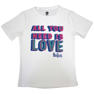 The Beatles - All You Need Is Love Lady Wht    in der Gruppe MERCH / T-Shirt / Rockoff_Nya April24 bei Bengans Skivbutik AB (5529023r)