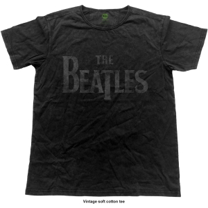 The Beatles - Vtge Logo Uni Bl    in der Gruppe MERCH / T-Shirt / Rockoff_Nya April24 bei Bengans Skivbutik AB (5529062r)