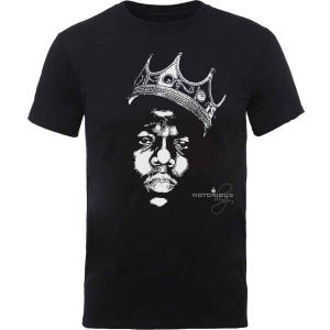 Biggie Smalls - Crown Face Uni Bl    in der Gruppe MERCHANDISE / T-shirt / Hip Hop-Rap bei Bengans Skivbutik AB (5529258r)