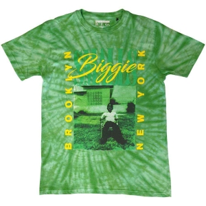 Biggie Smalls - 90'S Nyc Uni Green Dip-Dye    in der Gruppe MERCHANDISE / T-shirt / Hip Hop-Rap bei Bengans Skivbutik AB (5529454r)
