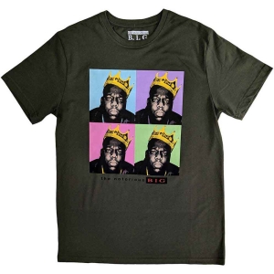 Biggie Smalls - Crown Pop Art Uni Green    in der Gruppe MERCHANDISE / T-shirt / Hip Hop-Rap bei Bengans Skivbutik AB (5529458r)