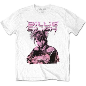Billie Eilish - Purple Illustration Uni Wht    in der Gruppe MERCH / T-Shirt / Rockoff_Nya April24 bei Bengans Skivbutik AB (5529476r)