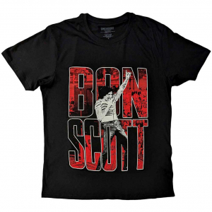 Bon Scott - Big Type Uni Bl in der Gruppe MERCH / T-Shirt / Rockoff_Nya April24 bei Bengans Skivbutik AB (5530212r)