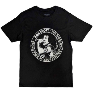 Bon Scott - Twgrrs Circle Uni Bl    in der Gruppe MERCH / T-Shirt / Rockoff_Nya April24 bei Bengans Skivbutik AB (5530213r)