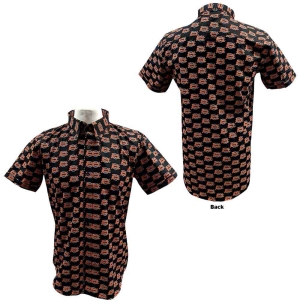 David Bowie - World Tour Logo Pattern Uni Bl Shirt:  in der Gruppe MERCH / T-Shirt / Rockoff_Nya April24 bei Bengans Skivbutik AB (5530230r)