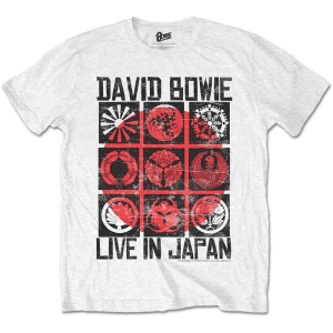 David Bowie - Live In Japan Uni Wht  1 in der Gruppe MERCH / T-Shirt / Rockoff_Nya April24 bei Bengans Skivbutik AB (5530242r)