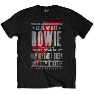 David Bowie - Hammersmith Odeon Uni Bl    in der Gruppe MERCH / T-Shirt / Rockoff_Nya April24 bei Bengans Skivbutik AB (5530254r)