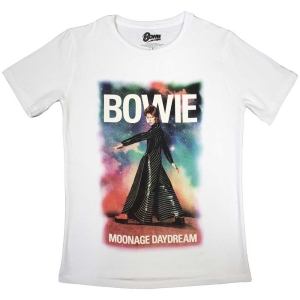 David Bowie - Moonage 11 Fade Lady Wht in der Gruppe MERCH / T-Shirt / Rockoff_Nya April24 bei Bengans Skivbutik AB (5530634r)