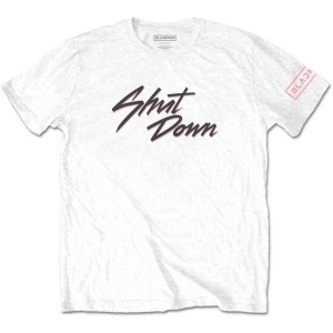 Blackpink - Shut Down Uni Wht    in der Gruppe MERCH / T-Shirt / Rockoff_Nya April24 bei Bengans Skivbutik AB (5530645r)