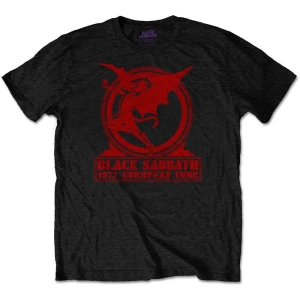 Black Sabbath - Europe '75 Uni Bl    in der Gruppe MERCH / T-Shirt / Rockoff_Nya April24 bei Bengans Skivbutik AB (5530676r)