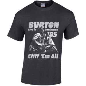 Cliff Burton - Flag Retro Uni Heather    in der Gruppe MERCH / T-Shirt / Rockoff_Nya April24 bei Bengans Skivbutik AB (5531067r)
