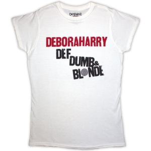 Debbie Harry - Def, Dumb & Blonde Lady Wht    in der Gruppe MERCH / T-Shirt / Rockoff_Nya April24 bei Bengans Skivbutik AB (5531361r)