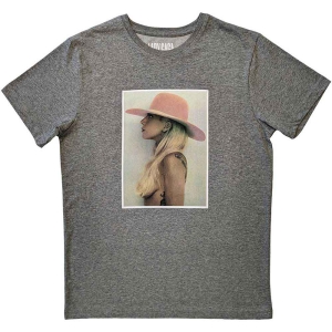 Lady Gaga - Pink Hat Uni Grey (M) in der Gruppe -Start Tshirt bei Bengans Skivbutik AB (5531512)