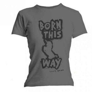 Lady Gaga - Born This Way Lady Grey    in der Gruppe MERCH / T-Shirt / Rockoff_Nya April24 bei Bengans Skivbutik AB (5531572r)