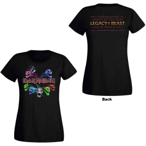 Iron Maiden - Lotb Live Album Skulls Lady Bl    in der Gruppe MERCH / T-Shirt / Rockoff_Nya April24 bei Bengans Skivbutik AB (5532239r)