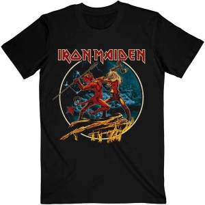Iron Maiden - Notb Run To The Hills Circular Uni Bl    in der Gruppe MERCH / T-Shirt / Rockoff_Nya April24 bei Bengans Skivbutik AB (5532268r)