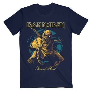 Iron Maiden - Pom Gold Eddie Uni Navy    in der Gruppe MERCH / T-Shirt / Rockoff_Nya April24 bei Bengans Skivbutik AB (5532286r)
