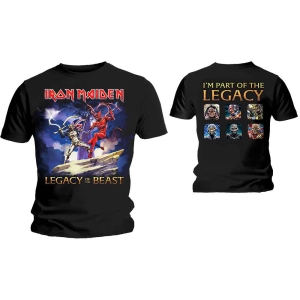 Iron Maiden - Legacy Beast Fight Uni Bl    in der Gruppe MERCH / T-Shirt / Rockoff_Nya April24 bei Bengans Skivbutik AB (5532325r)