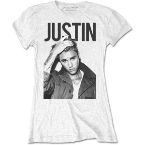 Justin Bieber - Bold Lady Wht (XL) in der Gruppe -Start Tshirt bei Bengans Skivbutik AB (5532498)