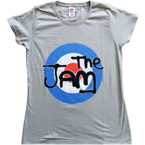 The Jam - Spray Target Logo Lady Grey  1 in der Gruppe MERCH / T-Shirt / Rockoff_Nya April24 bei Bengans Skivbutik AB (5532682r)
