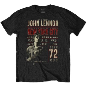 John Lennon - Nyc '72 Uni Bl Eco    in der Gruppe MERCH / T-Shirt / Rockoff_Nya April24 bei Bengans Skivbutik AB (5532702r)