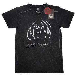 John Lennon - Self Portrait Snow Wash Uni Bl    in der Gruppe MERCH / T-Shirt / Rockoff_Nya April24 bei Bengans Skivbutik AB (5532703r)