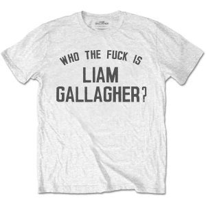 Liam Gallagher - Who The Fuck... Uni Wht    in der Gruppe MERCH / T-Shirt / Rockoff_Nya April24 bei Bengans Skivbutik AB (5532713r)