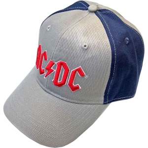 Ac/Dc - Red Logo Grey/Navy Baseball C in der Gruppe MERCH / Minsishops-merch / Ac/Dc bei Bengans Skivbutik AB (5532853)