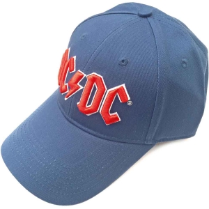 Ac/Dc - Red Logo Denim Baseball C in der Gruppe MERCH / Minsishops-merch / Ac/Dc bei Bengans Skivbutik AB (5532857)