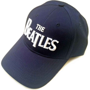 The Beatles - White Drop T Logo Navy Baseball C in der Gruppe MERCHANDISE / Merch / Pop-Rock bei Bengans Skivbutik AB (5532882)
