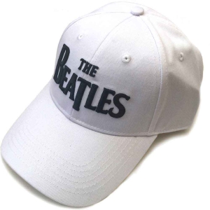 The Beatles - Black Drop T Logo Wht Baseball C in der Gruppe MERCHANDISE / Merch / Pop-Rock bei Bengans Skivbutik AB (5532884)