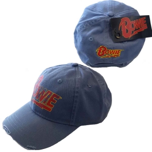 David Bowie - Flash Logo Denim Baseball C in der Gruppe MERCHANDISE / Merch / Pop-Rock bei Bengans Skivbutik AB (5532899)