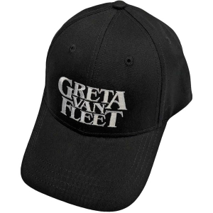 Greta Van Fleet -  White Logo Bl Baseball C in der Gruppe MERCHANDISE / Merch / Hårdrock bei Bengans Skivbutik AB (5532943)