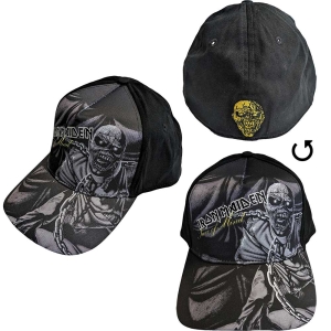 Iron Maiden - Piece Of Mind Greyscale Bl Baseball C in der Gruppe MERCHANDISE / Merch / Hårdrock bei Bengans Skivbutik AB (5532946)