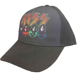 Kiss - Logo, Faces & Icons Bl Baseball C in der Gruppe MERCHANDISE / Merch / Hårdrock bei Bengans Skivbutik AB (5532955)