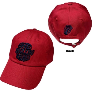 Rolling Stones - Vintage '70S Logo Maroon Baseball C in der Gruppe MERCHANDISE / Merch / Pop-Rock bei Bengans Skivbutik AB (5533011)