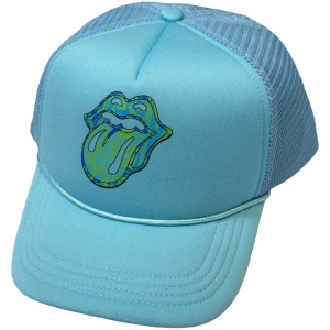 Rolling Stones - Psychedelic Tongue Lht Blue Mesh-Back C in der Gruppe MERCHANDISE / Merch / Pop-Rock bei Bengans Skivbutik AB (5533013)