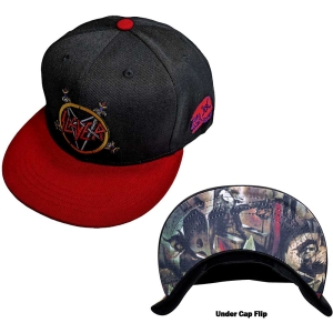 Slayer - Hell Awaits Red/Bl Snapback C in der Gruppe MERCHANDISE / Merch / Hårdrock bei Bengans Skivbutik AB (5533028)